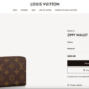 Louis Vuitton Zippy Wallet
